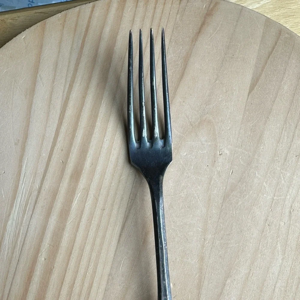 Vintage 1930s Teodor Groszkowski GALW Fork 8.8 Inch BM Bialy Metal Alpaca Silver